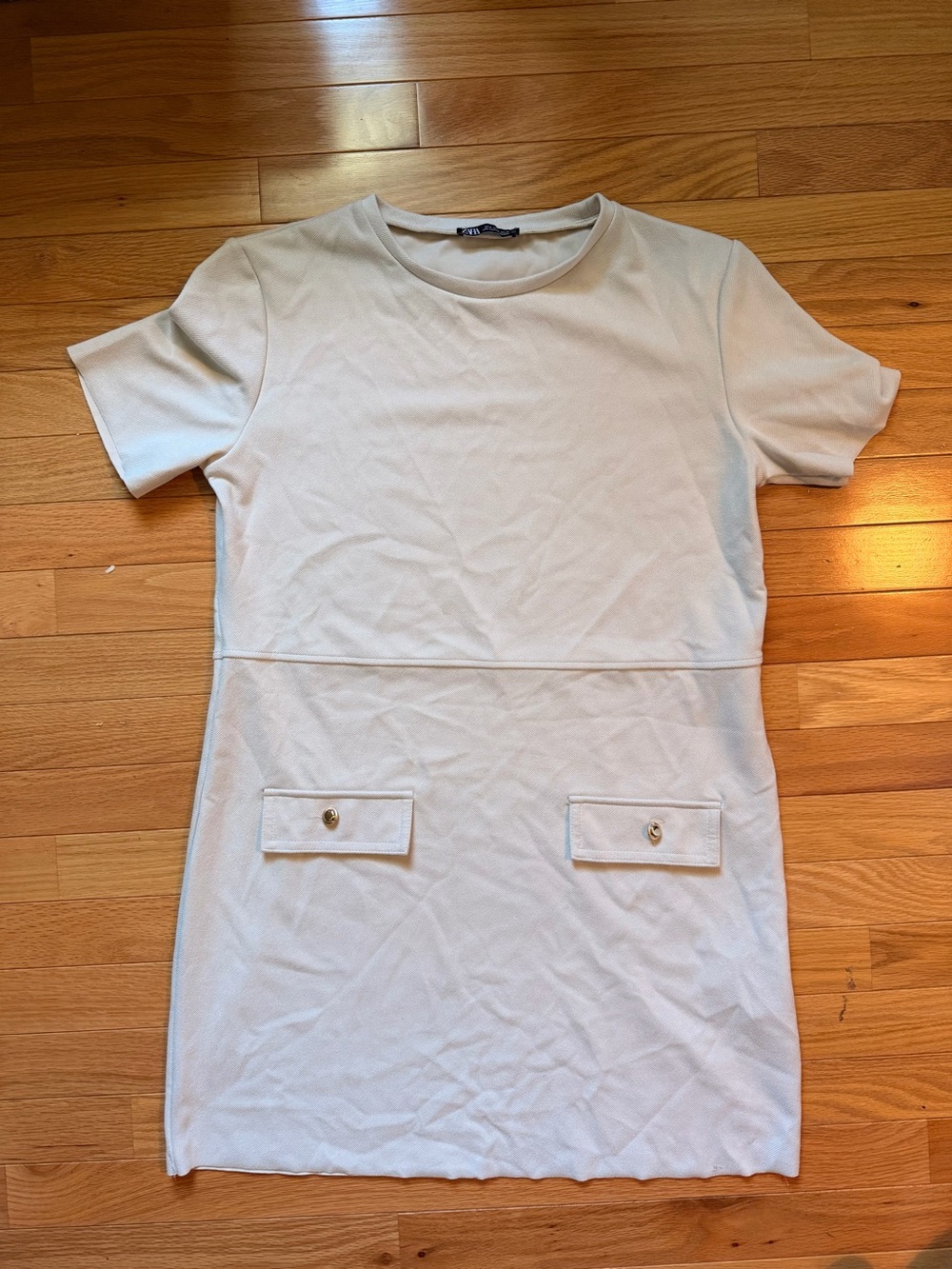 Zara cream/white top